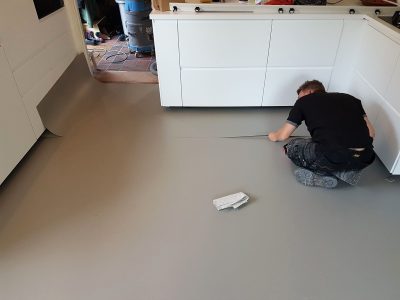 dichtbij Houden Barcelona Marmoleum in keuken - Smits Stoffering : Smits Stoffering